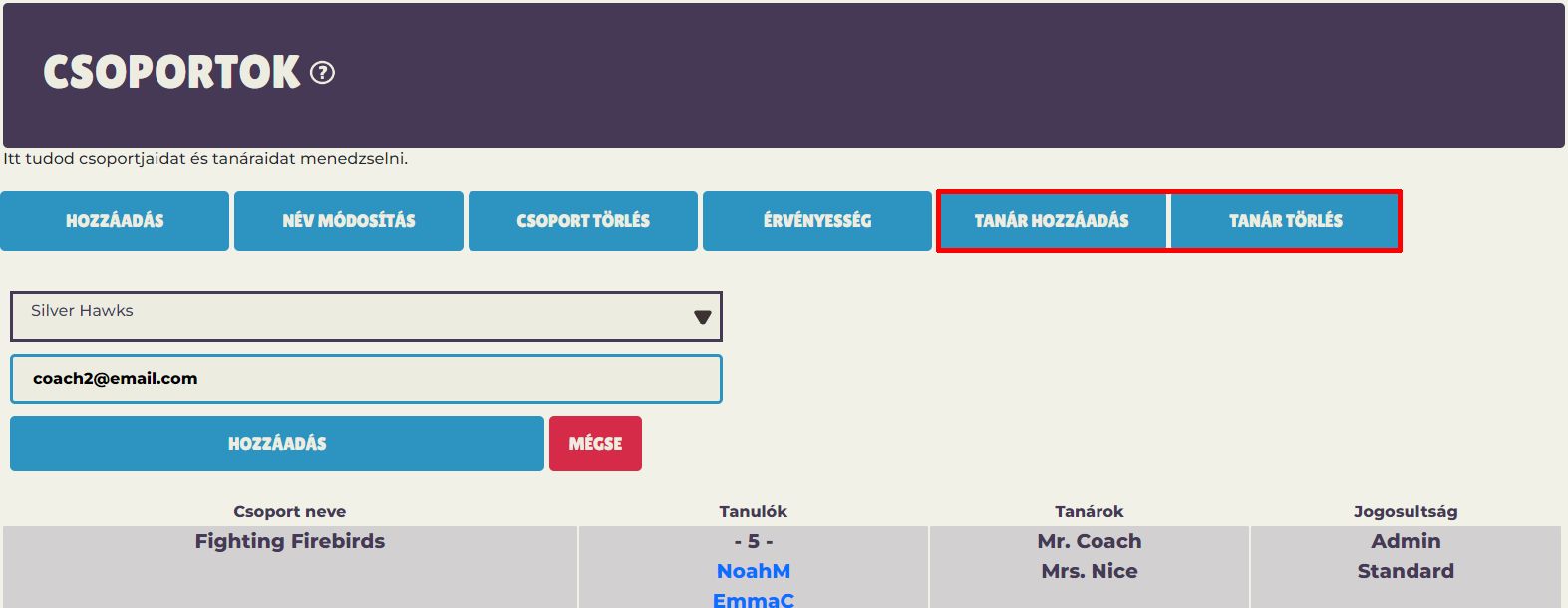 Learning Management - Add Scholastic Chess Teacher